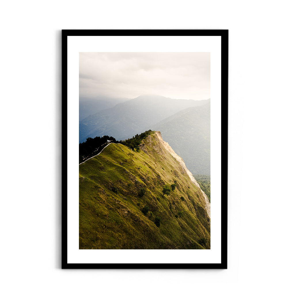 The Ridge Walk Himalayan Ridge Photography - Wall Photo Frame by Jeet Khagram