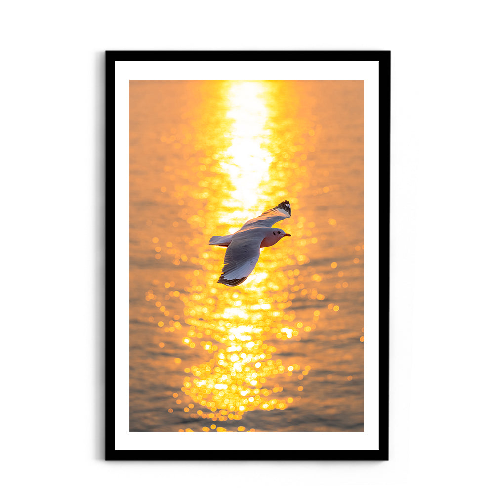 Wings Over Gold - Wall Photo Frame by Jeet Khagram