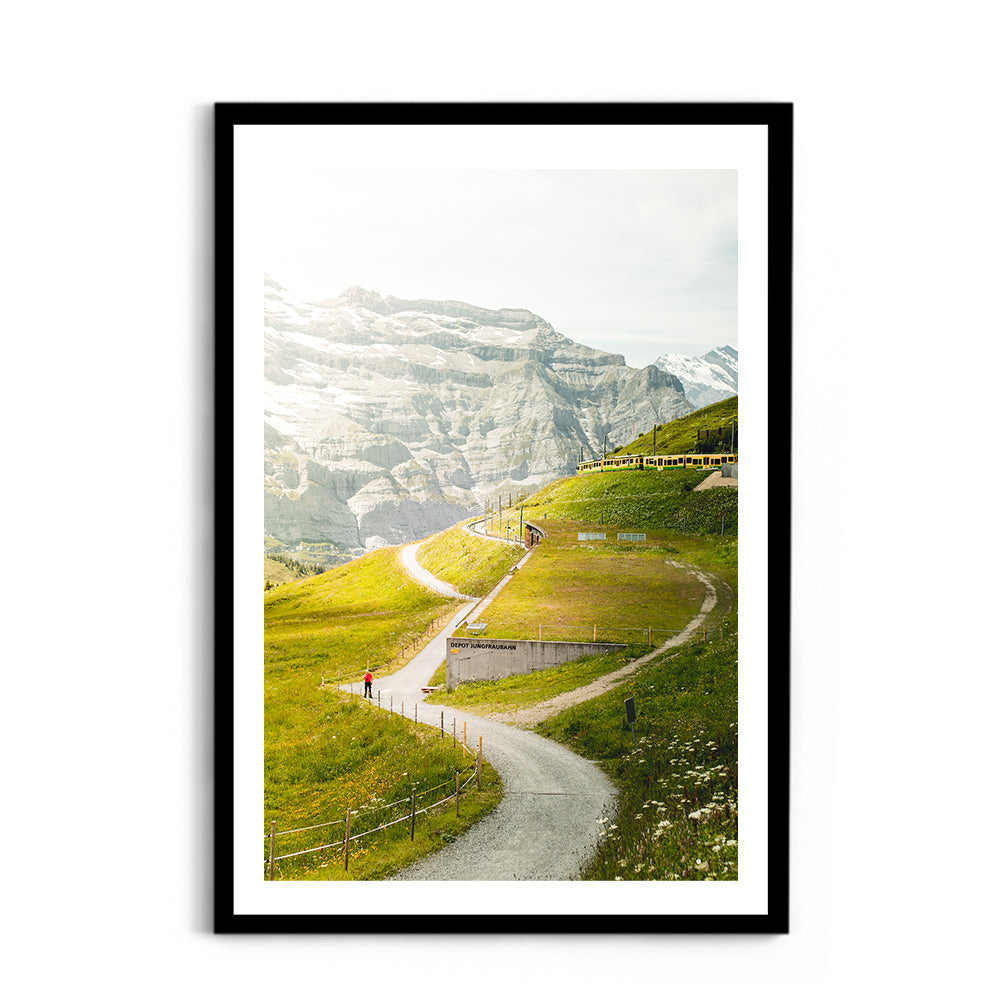 Scenic Views in Kleine Scheidegg, Switzerland - Wall Photo Frame by Jeet Khagram