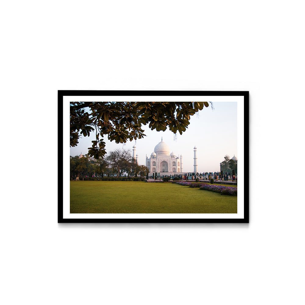 The Taj Mahal Through the Garden, Agra - Wall Photo Frame by Jeet Khagram