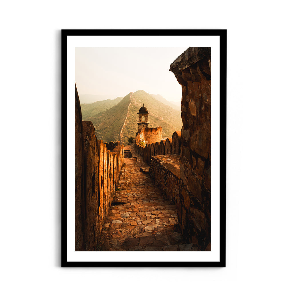 "Every Stone Has a Story" Amber Fort, Jaipur - Wall Photo Frame by Jeet Khagram