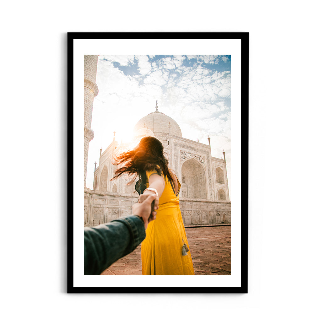 Love at the Taj Mahal, Agra - Wall Photo Frame by Jeet Khagram