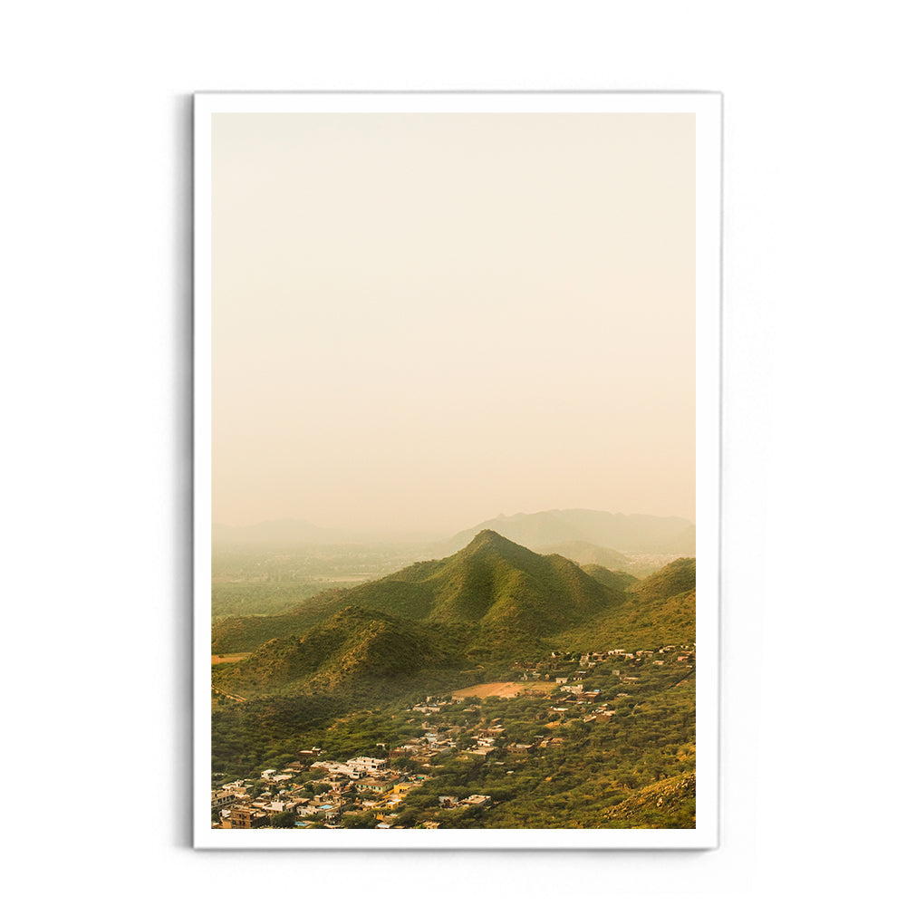 "Lost in the Aravallis"� Jaipur Hills at Dusk - Wall Photo Frame by Jeet Khagram