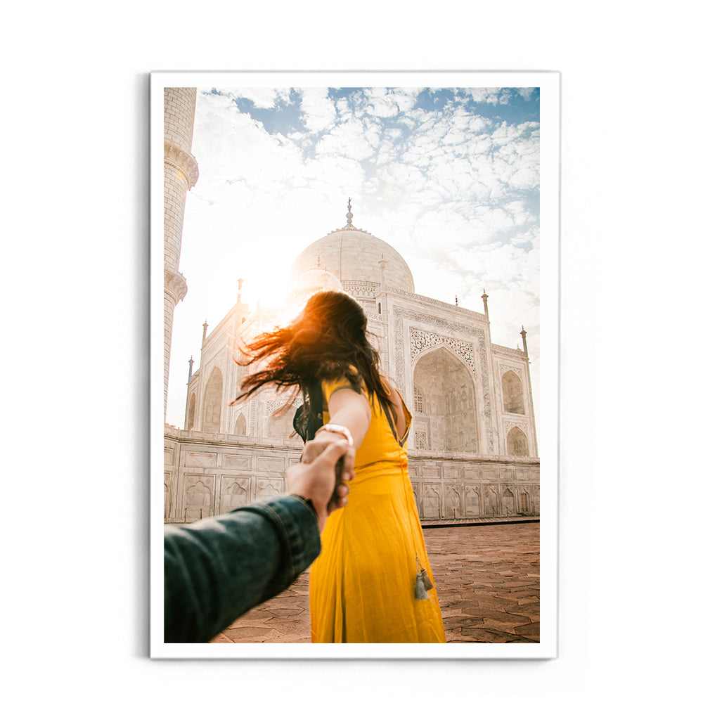 Love at the Taj Mahal, Agra - Wall Photo Frame by Jeet Khagram