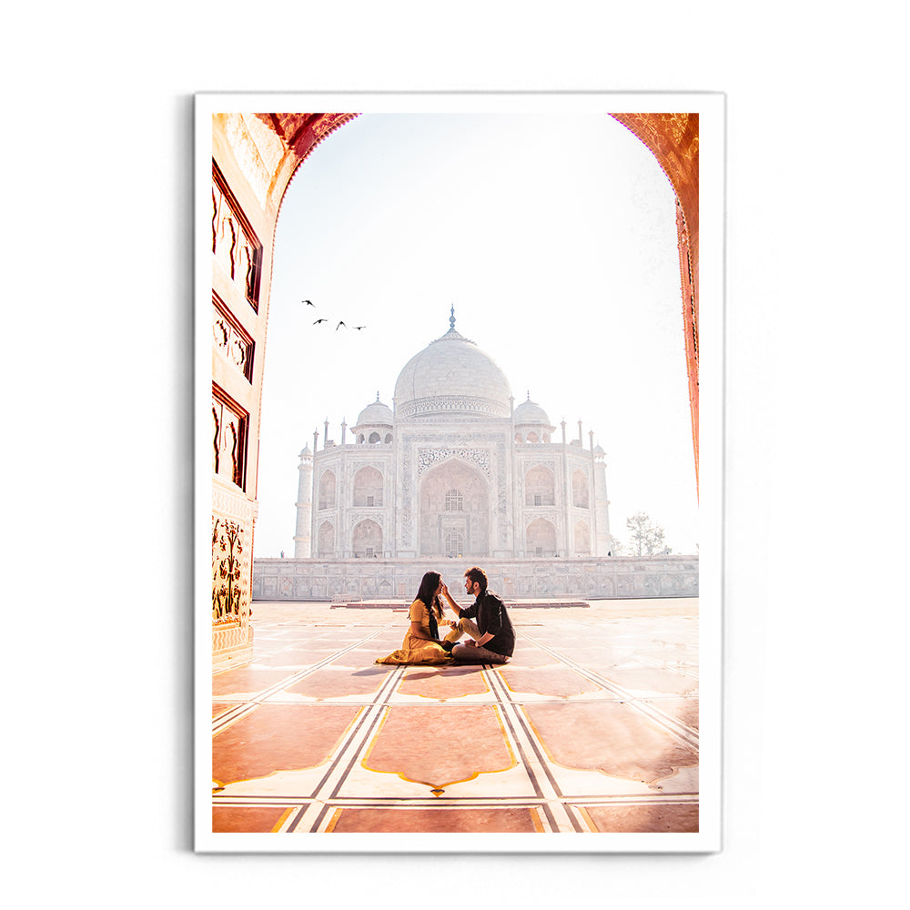 Beautiful couple in front of Taj Mahal - Taj Mahal