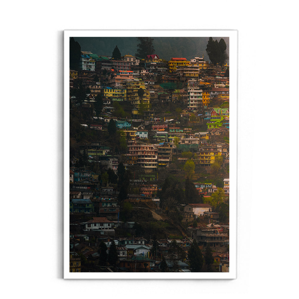 The Colourful Town of Bomdila, Arunachal Pradesh - Wall Photo Frame by Jeet Khagram