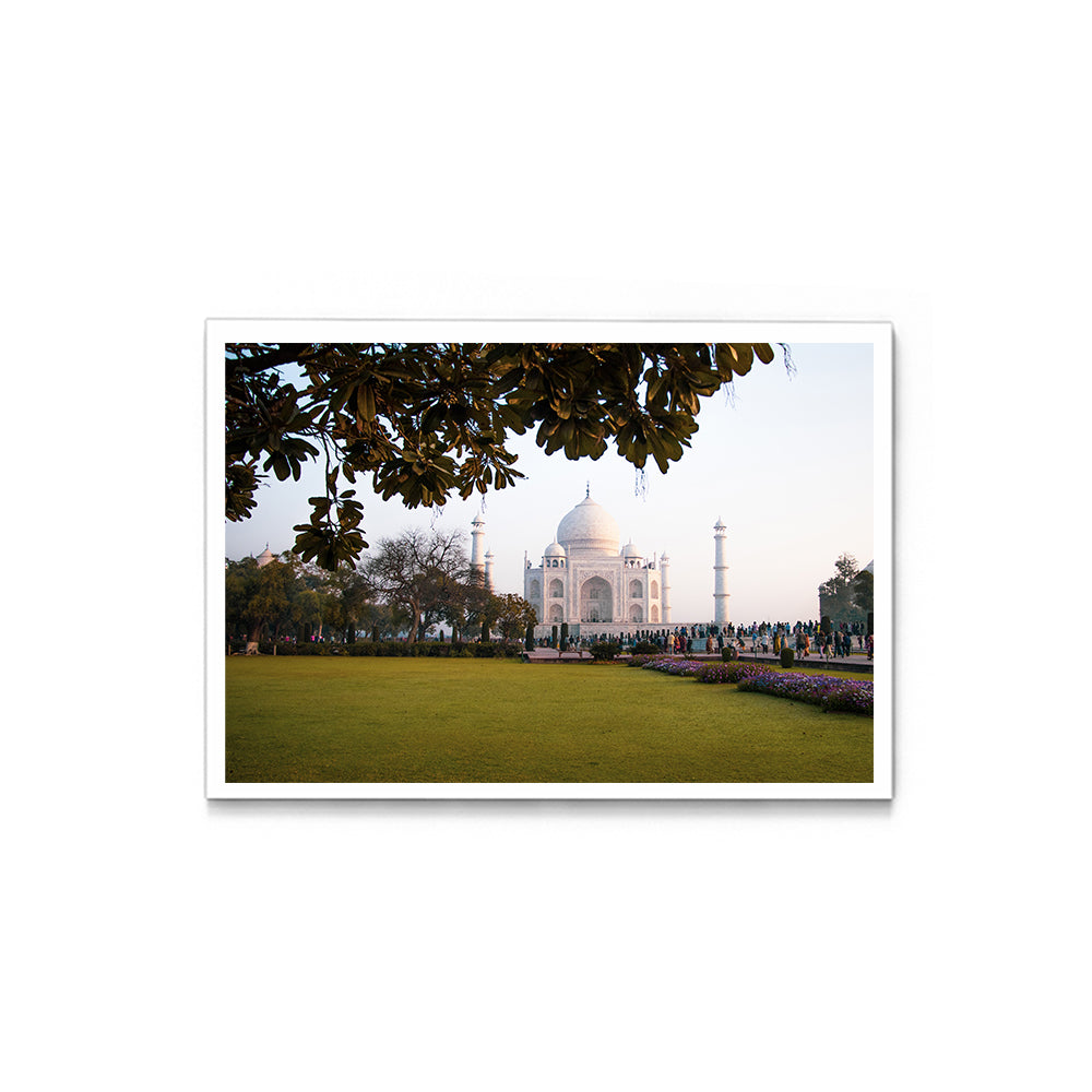 The Taj Mahal Through the Garden, Agra - Wall Photo Frame by Jeet Khagram