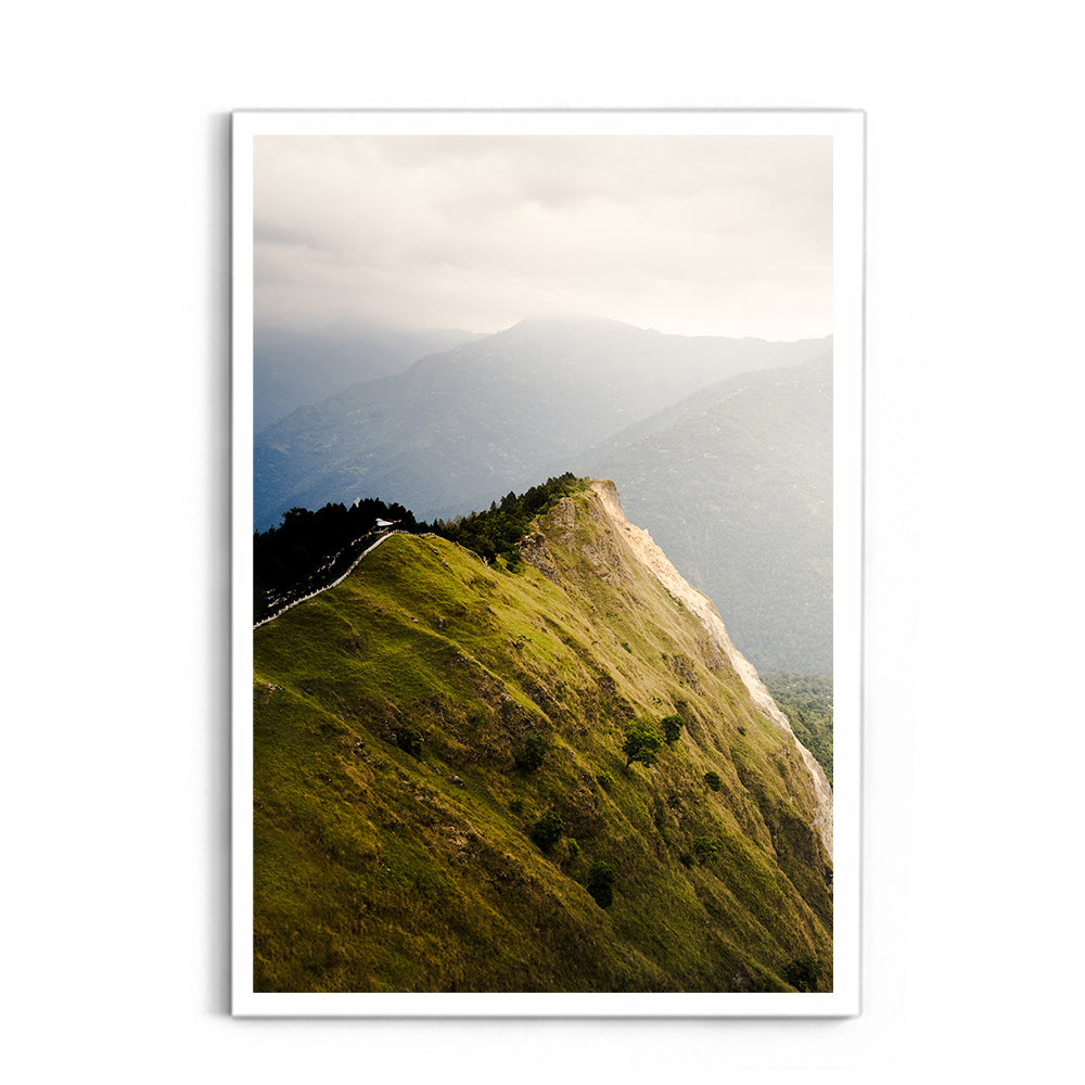 The Ridge Walk Himalayan Ridge Photography - Wall Photo Frame by Jeet Khagram