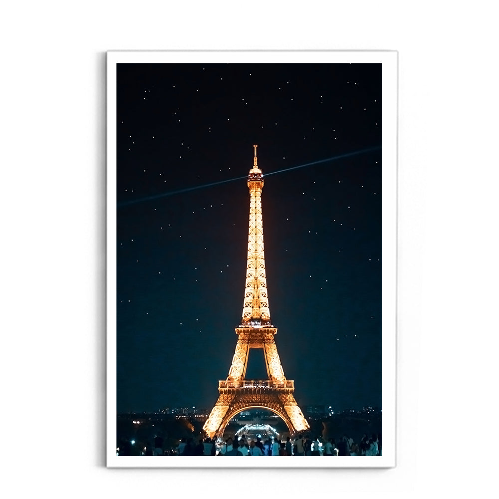 The Eiffel Tower at Night, Paris - Wall Photo Frame by Jeet Khagram