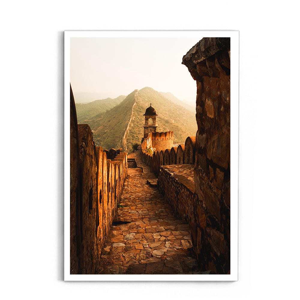 "Every Stone Has a Story" Amber Fort, Jaipur - Wall Photo Frame by Jeet Khagram