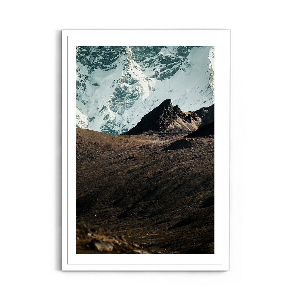 In the Shadow of Giants: Himalayan Glacier Wall - Wall Photo Frame by Jeet Khagram