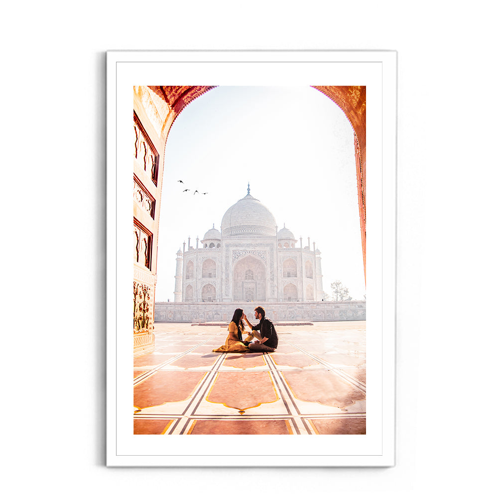 Beautiful couple in front of Taj Mahal - Taj Mahal