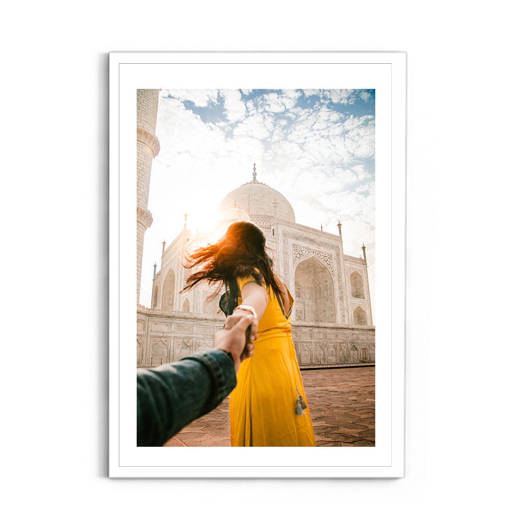 Love at the Taj Mahal, Agra - Wall Photo Frame by Jeet Khagram