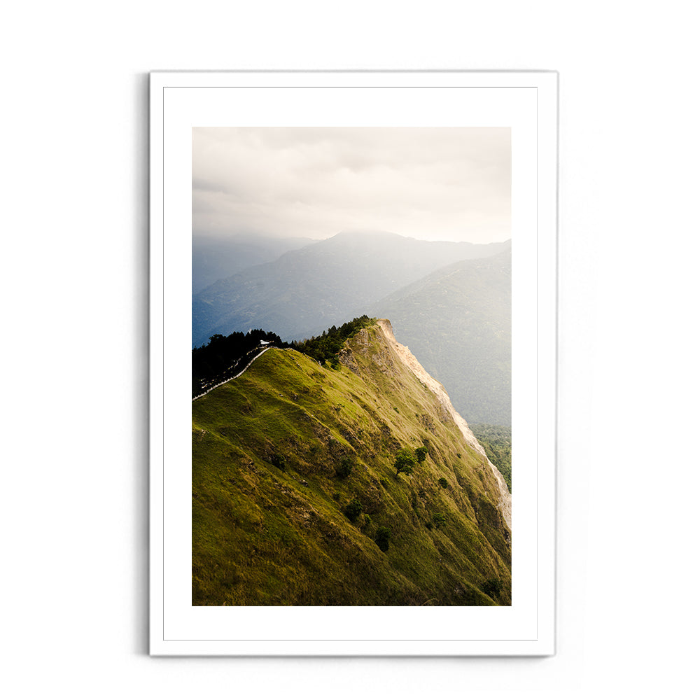 The Ridge Walk Himalayan Ridge Photography - Wall Photo Frame by Jeet Khagram