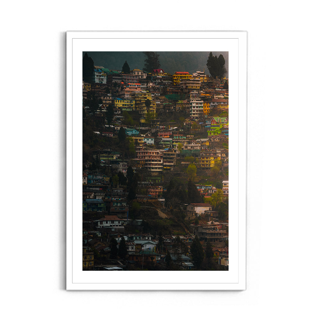 The Colourful Town of Bomdila, Arunachal Pradesh - Wall Photo Frame by Jeet Khagram