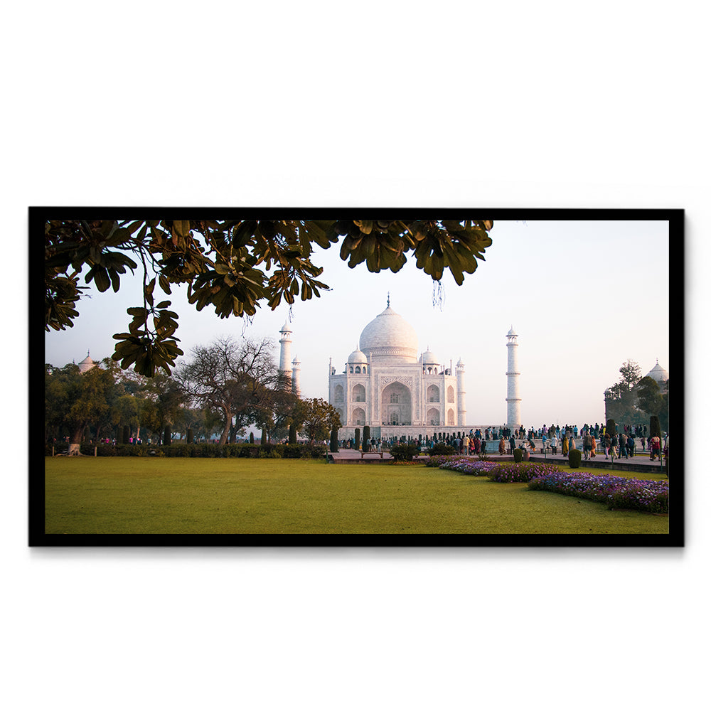The Taj Mahal Through the Garden, Agra - Wall Photo Frame by Jeet Khagram