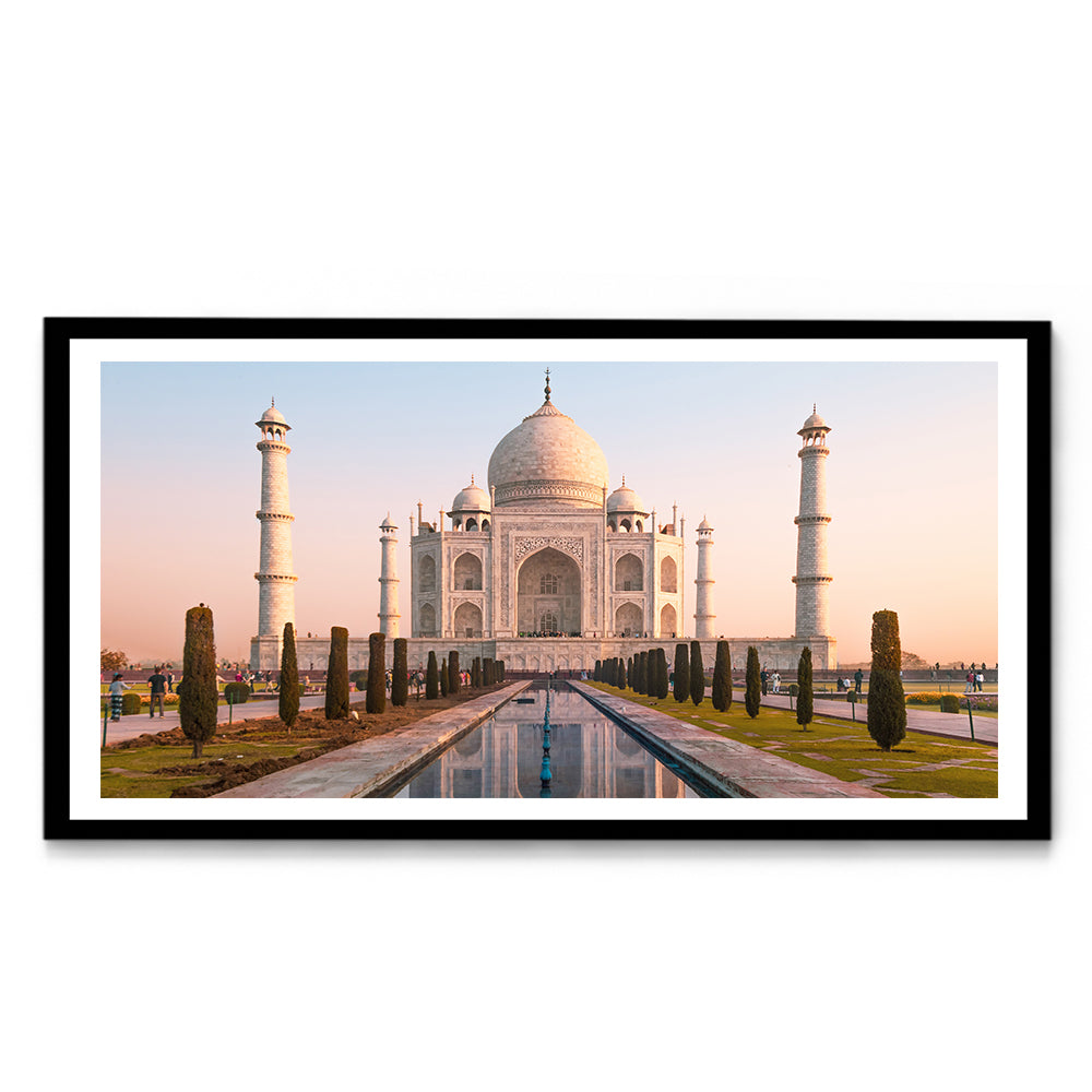 Reflections of the Taj Mahal, Agra - Wall Photo Frame by Jeet Khagram