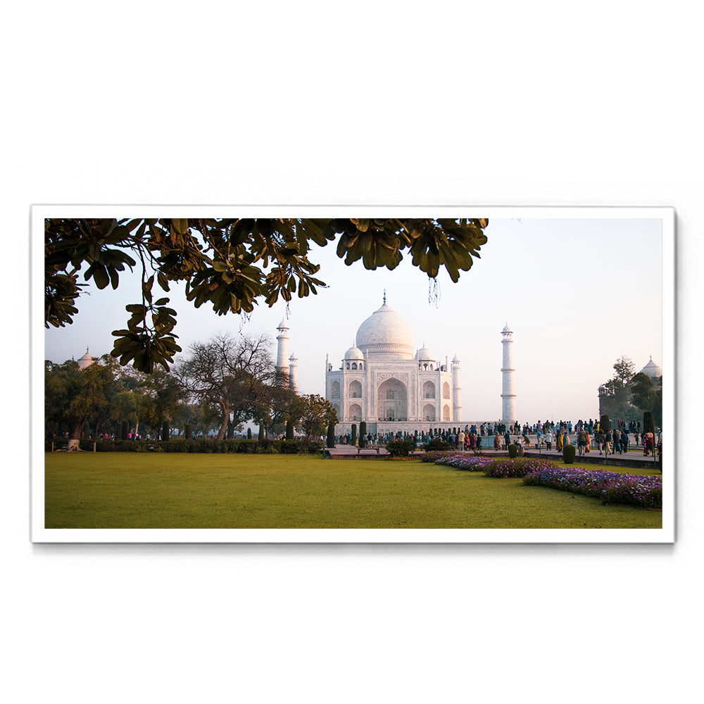 The Taj Mahal Through the Garden, Agra - Wall Photo Frame by Jeet Khagram