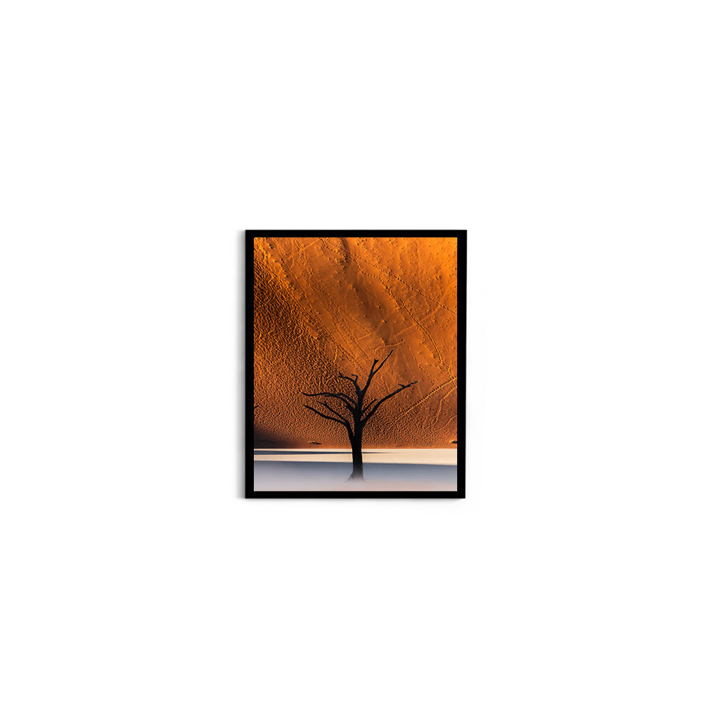 Namibia's Red Dunes & The Last Tree - Wall Photo Frame by Jeet Khagram