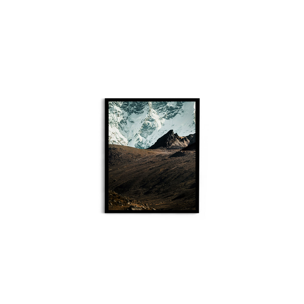 In the Shadow of Giants: Himalayan Glacier Wall - Wall Photo Frame by Jeet Khagram