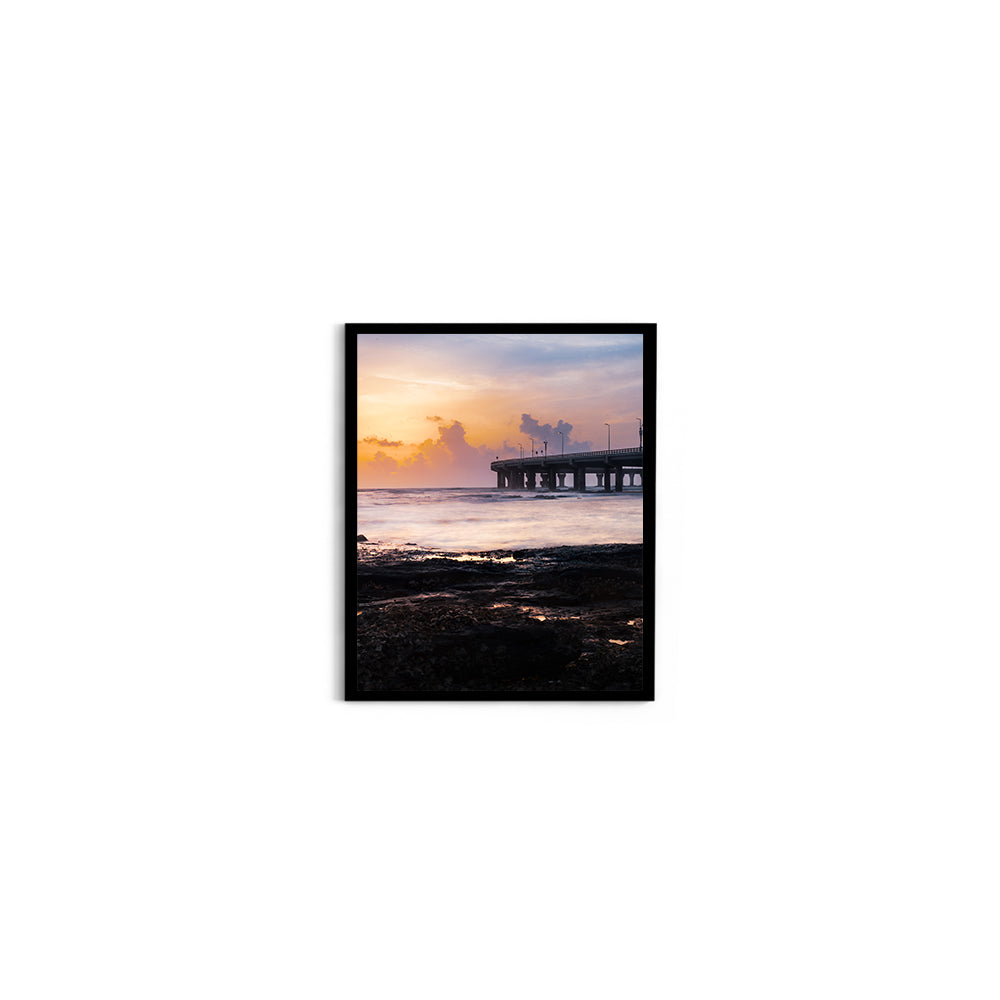 Bandra-Worli Sea Link Sunrise - Wall Photo Frame by Jeet Khagram