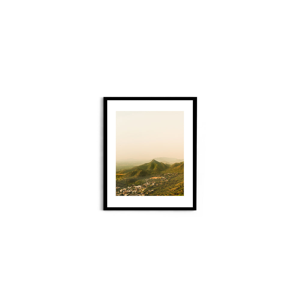 "Lost in the Aravallis"� Jaipur Hills at Dusk - Wall Photo Frame by Jeet Khagram