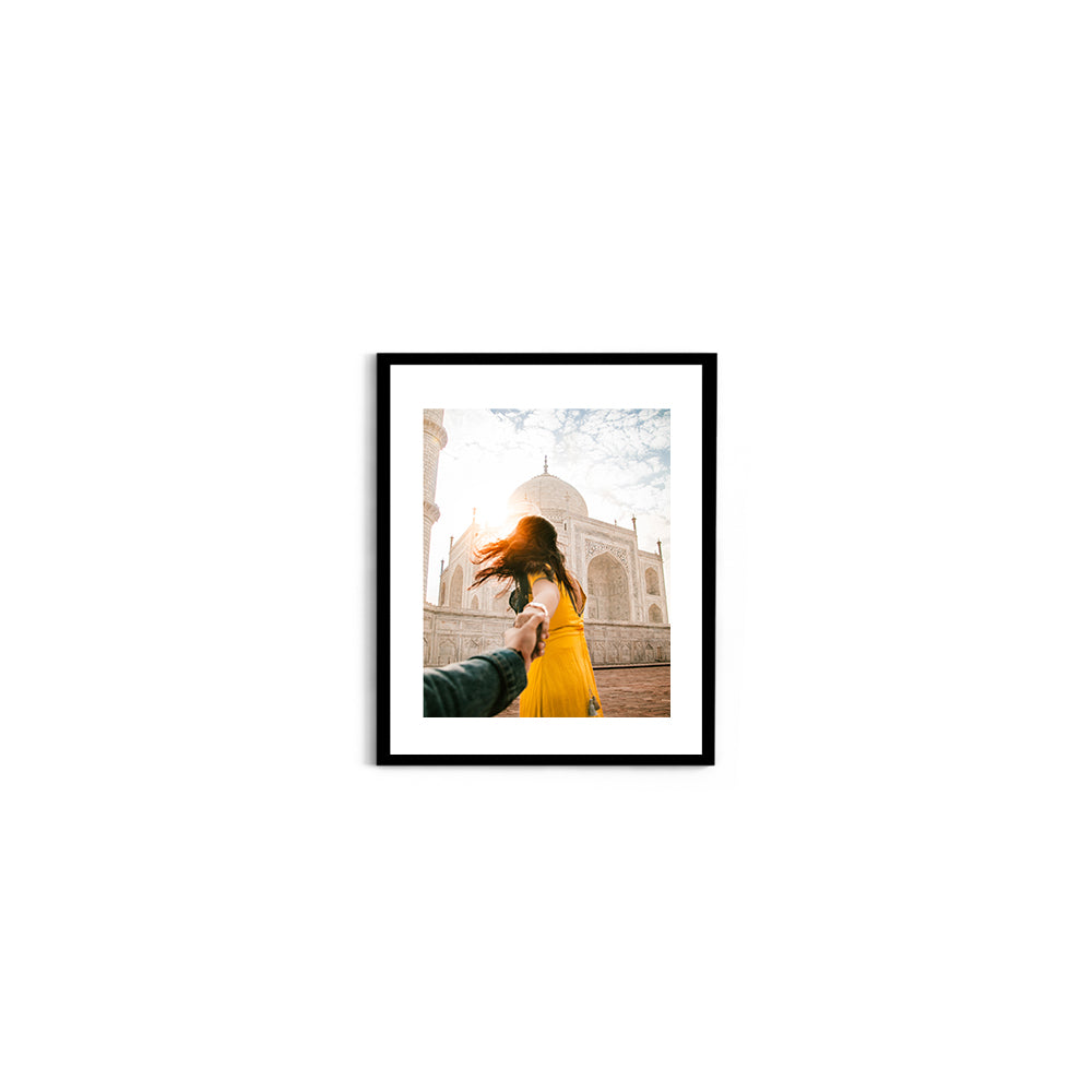 Love at the Taj Mahal, Agra - Wall Photo Frame by Jeet Khagram