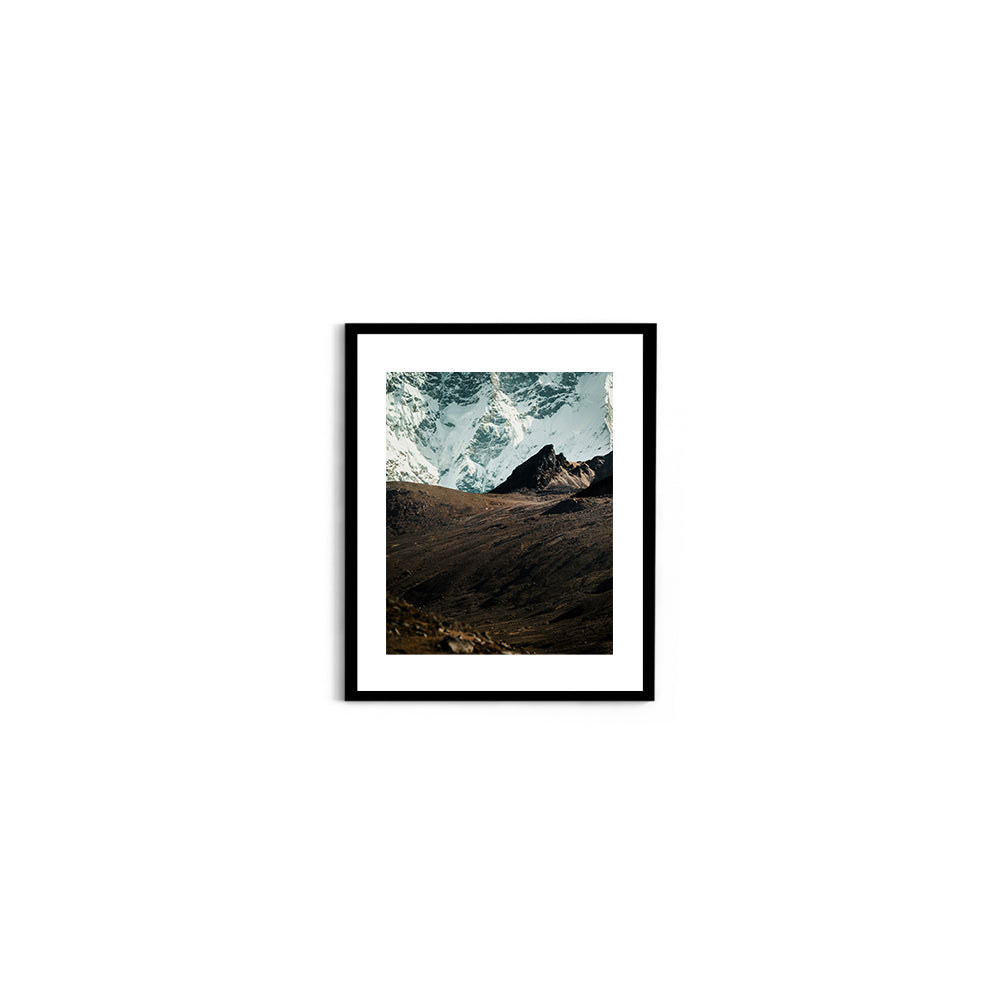 In the Shadow of Giants: Himalayan Glacier Wall - Wall Photo Frame by Jeet Khagram