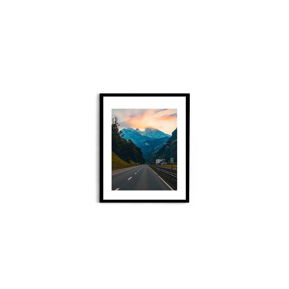 Road Trip Through the Swiss Alps, Switzerland - Wall Photo Frame by Jeet Khagram