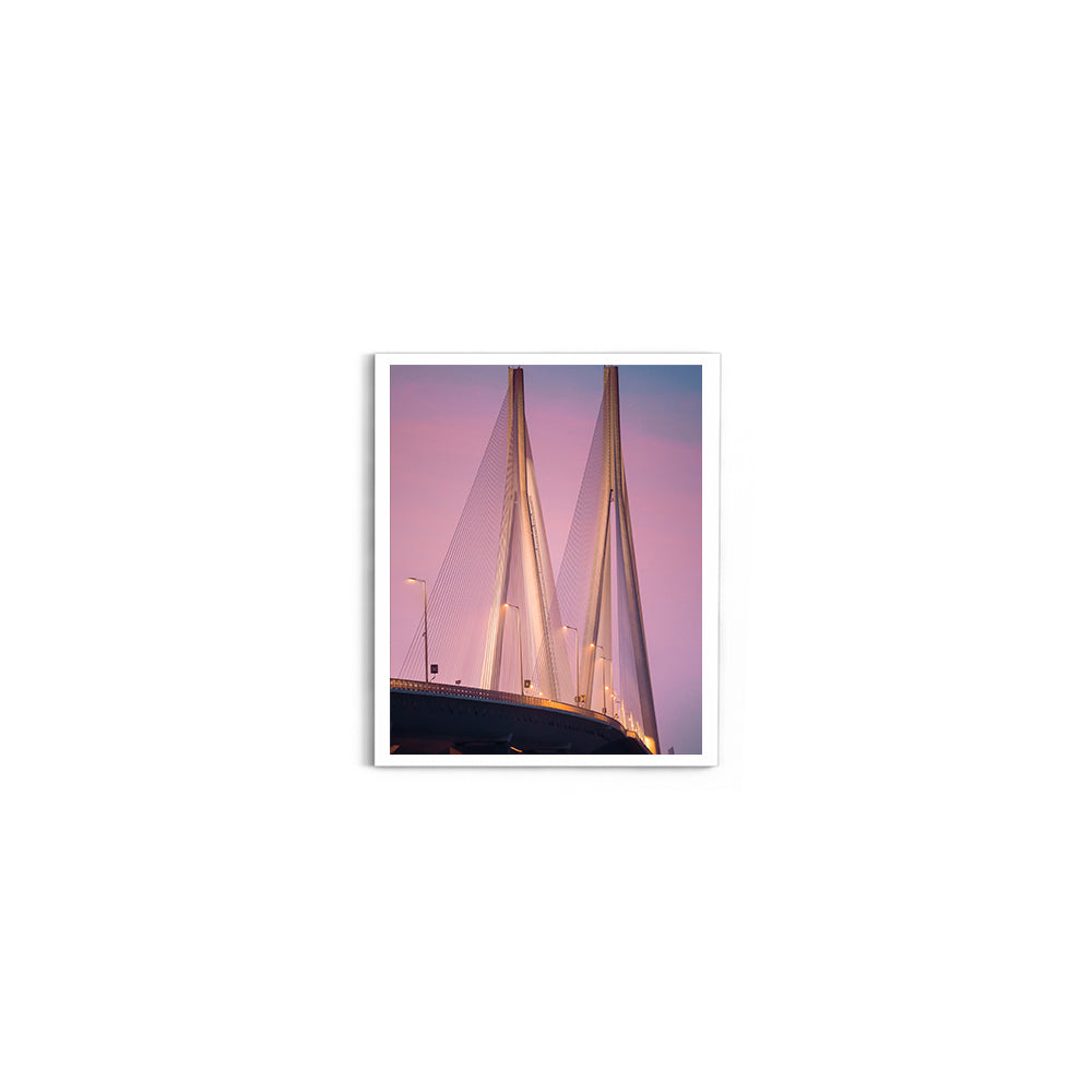 Bandra-Worli Sea Link Night - Wall Photo Frame by Jeet Khagram