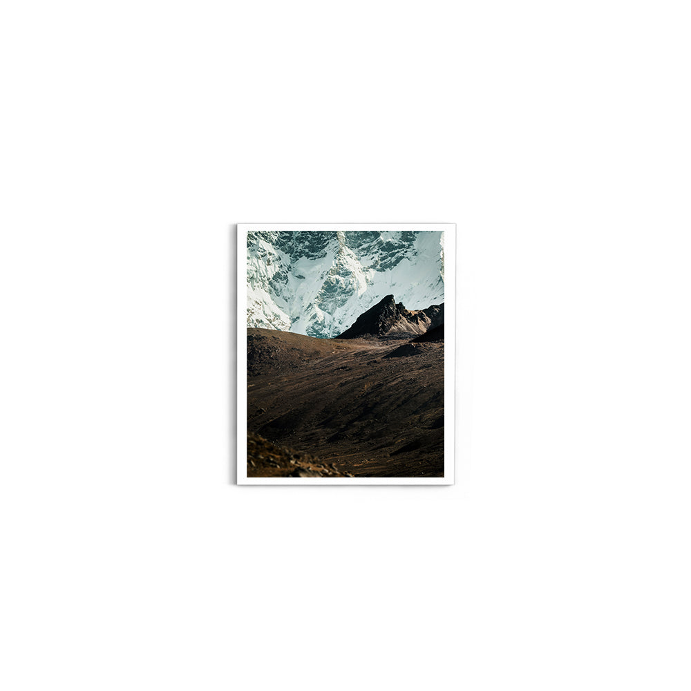 In the Shadow of Giants: Himalayan Glacier Wall - Wall Photo Frame by Jeet Khagram