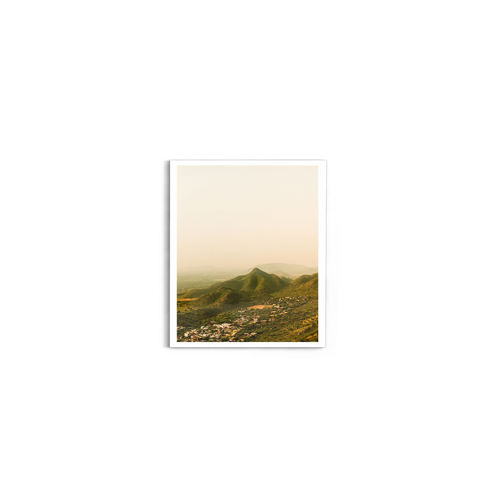 "Lost in the Aravallis"� Jaipur Hills at Dusk - Wall Photo Frame by Jeet Khagram