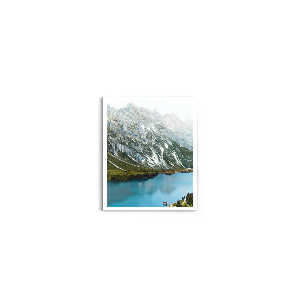 Alpine Lake & Mountain Peaks, Switzerland - Wall Photo Frame by Jeet Khagram
