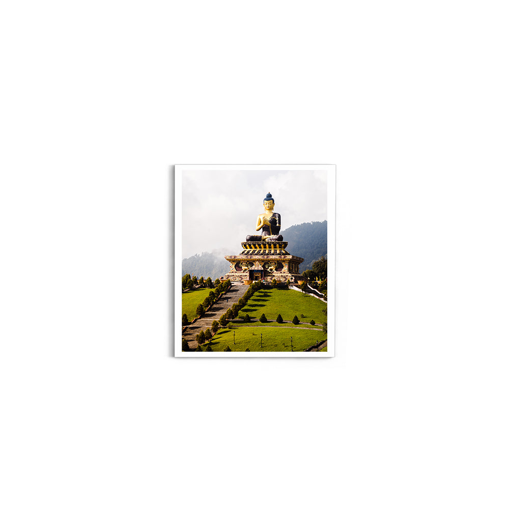 Buddha Park Ravangla Sikkim Photography - Wall Photo Frame by Jeet Khagram