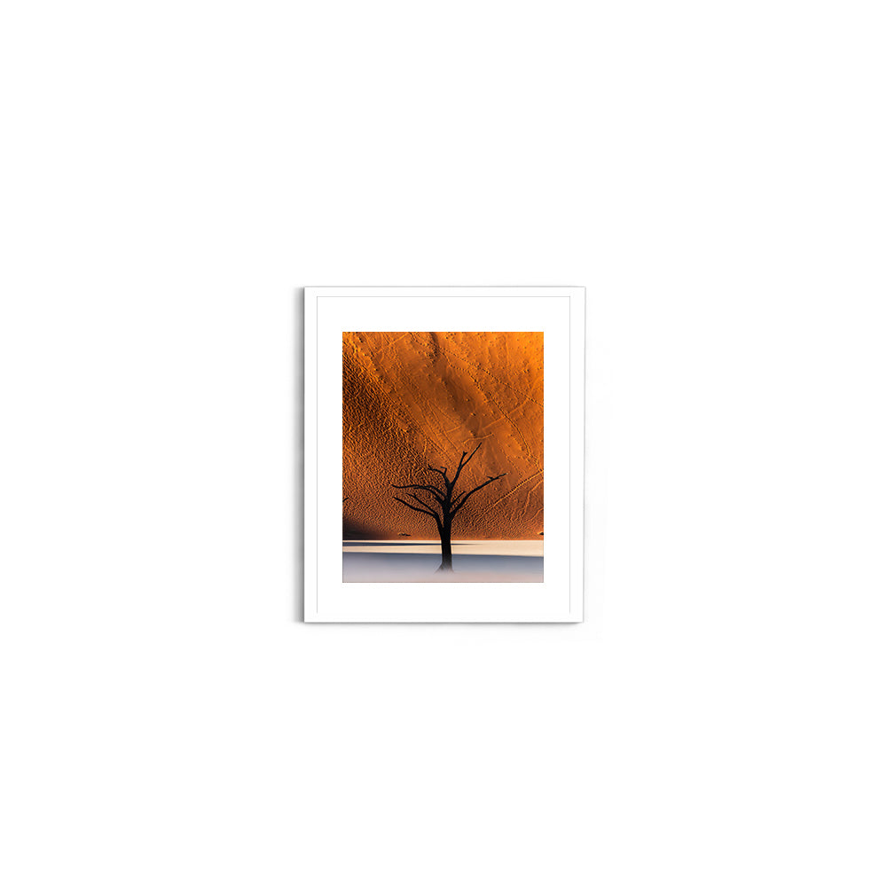Namibia's Red Dunes & The Last Tree - Wall Photo Frame by Jeet Khagram