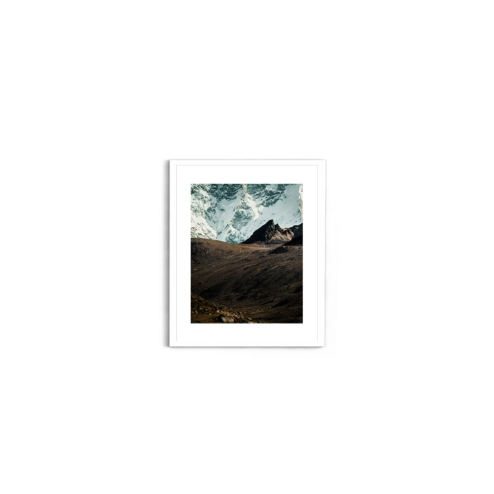 In the Shadow of Giants: Himalayan Glacier Wall - Wall Photo Frame by Jeet Khagram