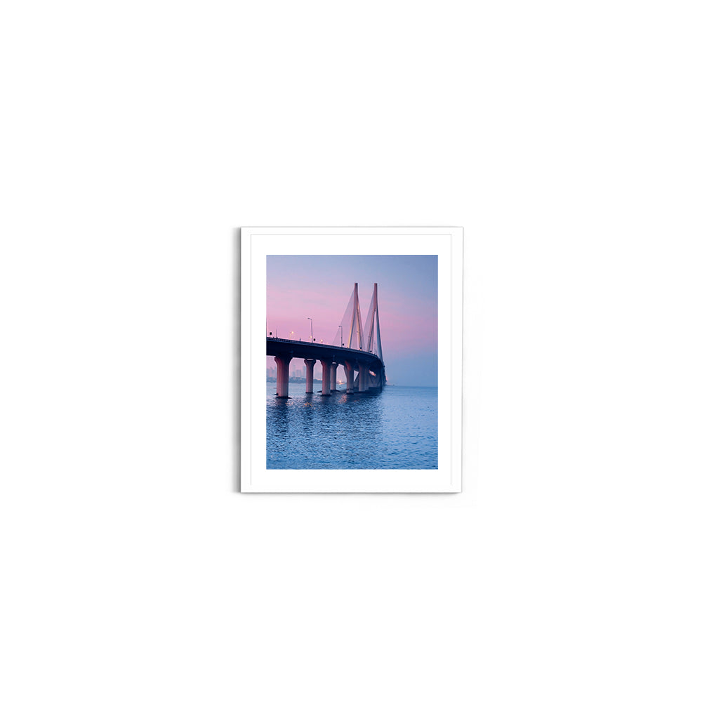 Bandra-Worli Sea Link at Twilight - Wall Photo Frame by Jeet Khagram