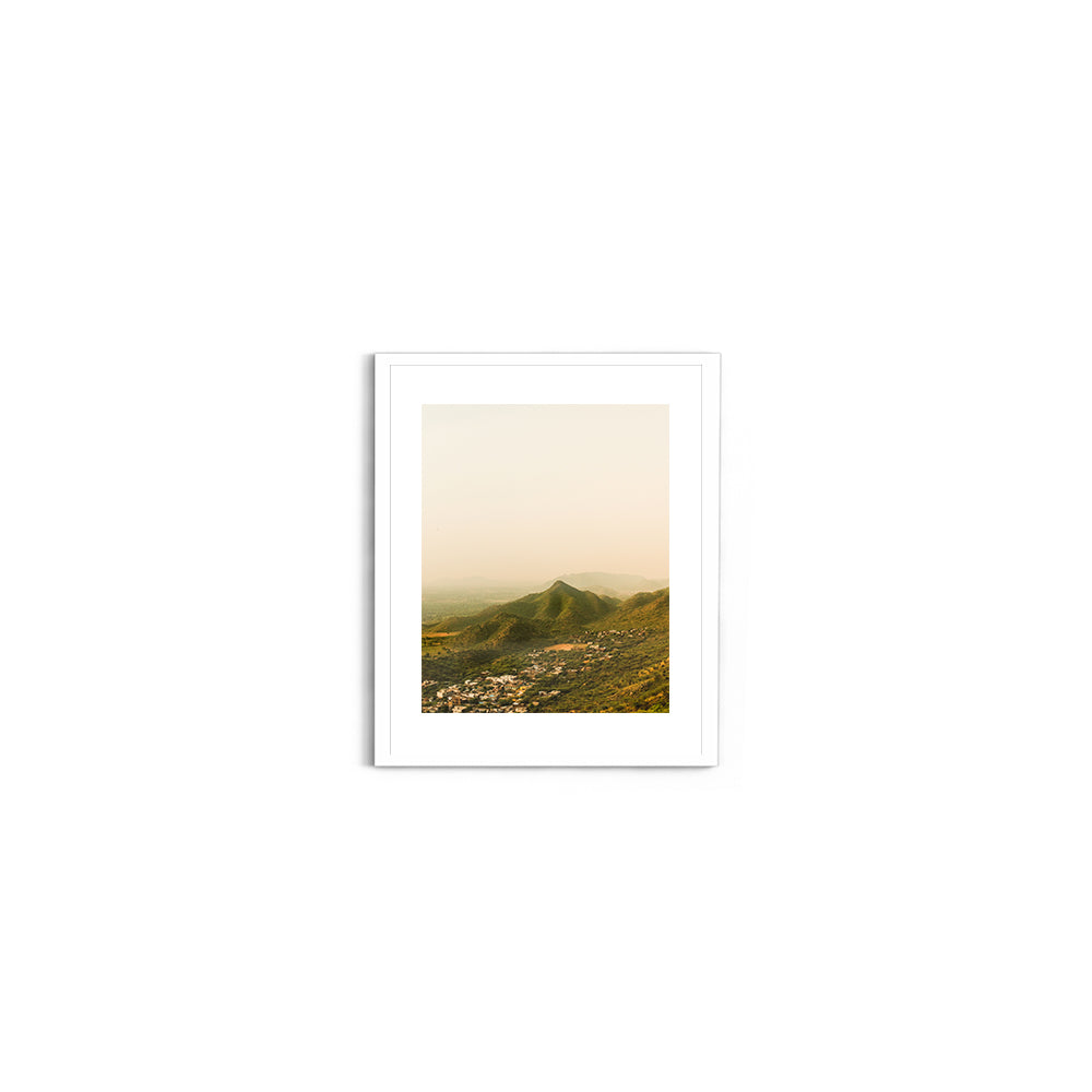 "Lost in the Aravallis"� Jaipur Hills at Dusk - Wall Photo Frame by Jeet Khagram