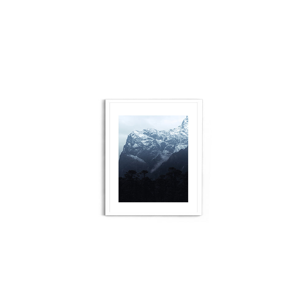 The Dark Forest & the Snow Giant Himalayan Night Photography - Wall Photo Frame by Jeet Khagram