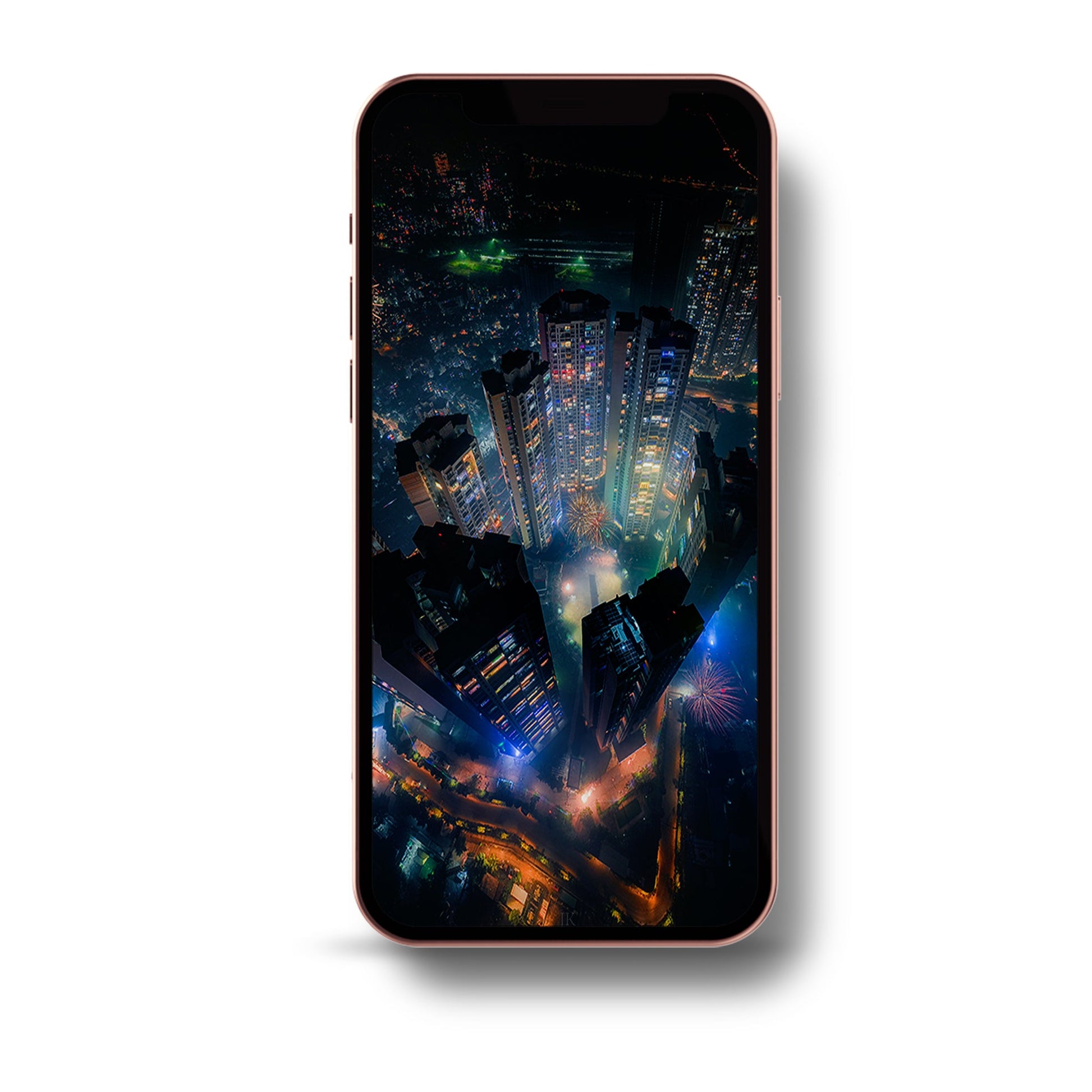 Aerial View of Mumbai City at Night - Premium Mobile Wallpaper by Jeet Khagram