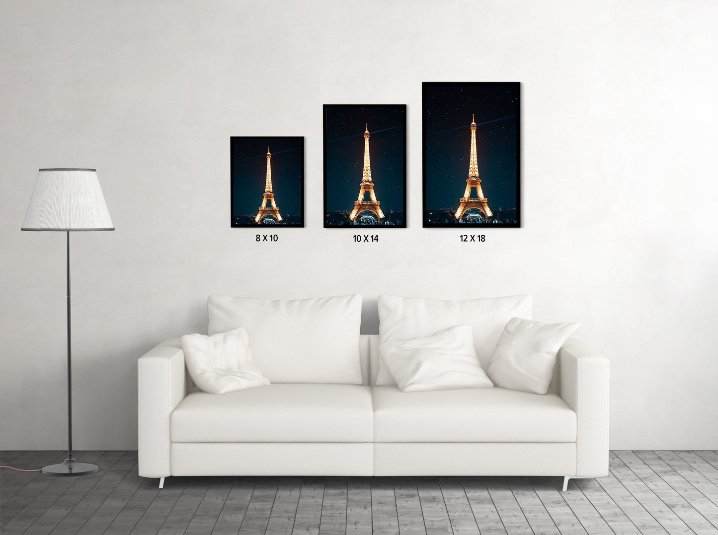 The Eiffel Tower at Night, Paris - Wall Photo Frame by Jeet Khagram