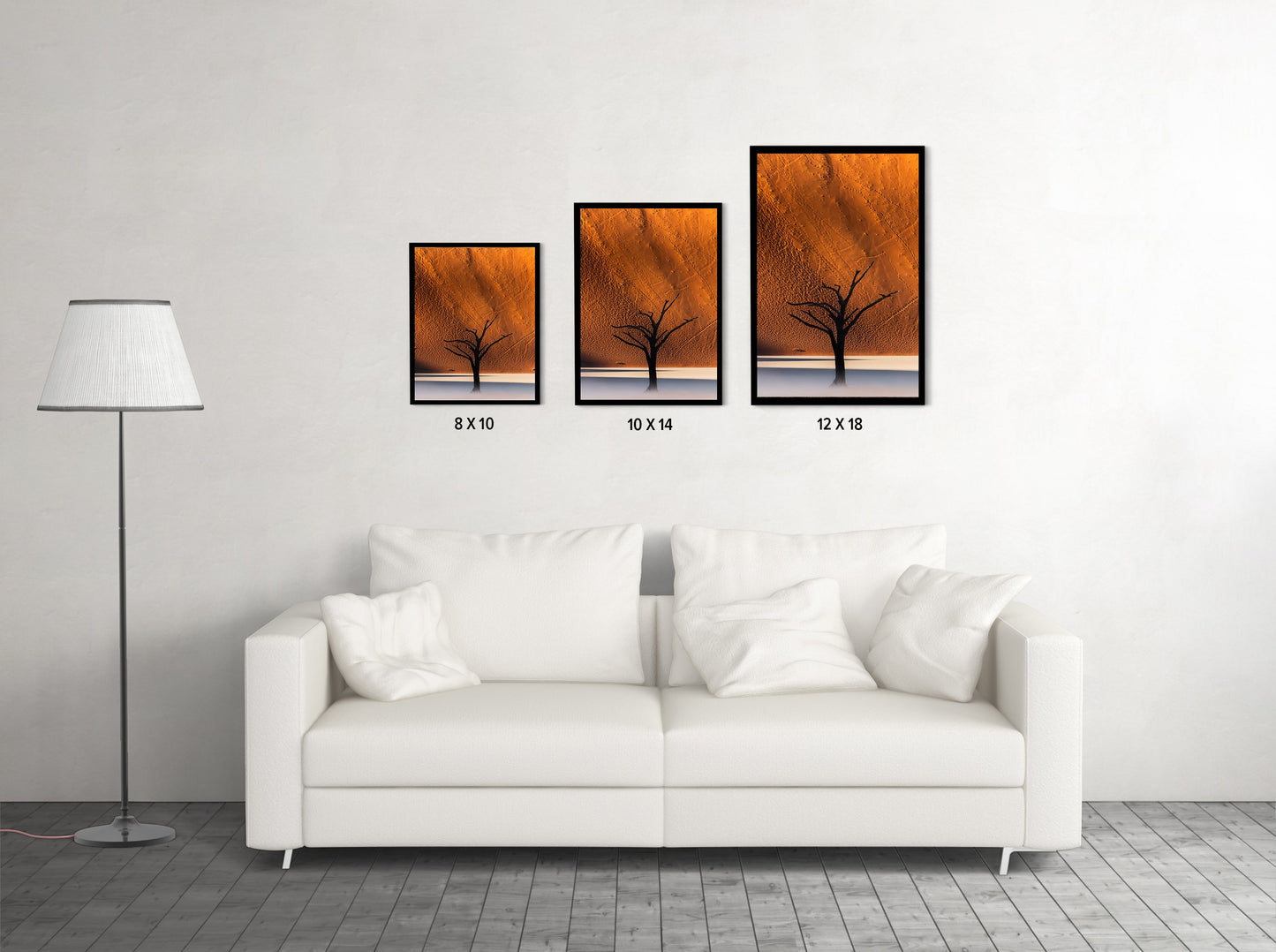 Namibia's Red Dunes & The Last Tree - Wall Photo Frame by Jeet Khagram