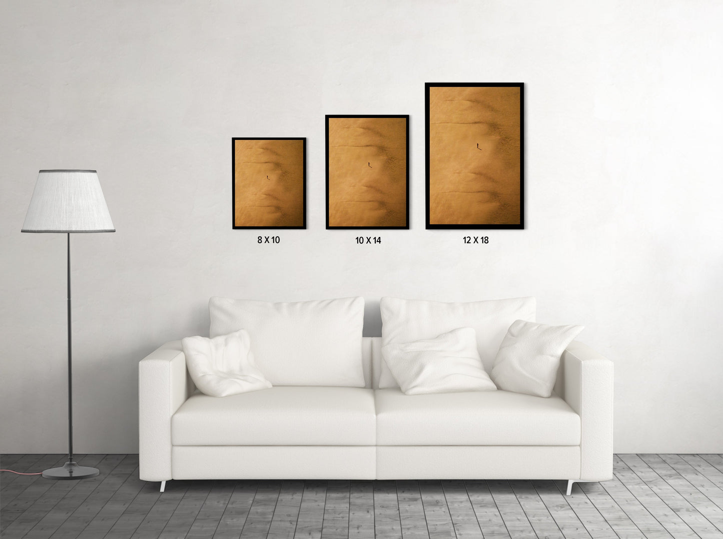 Rann of Kutch Abstract Minimalist, Gujarat - Wall Photo Frame by Jeet Khagram
