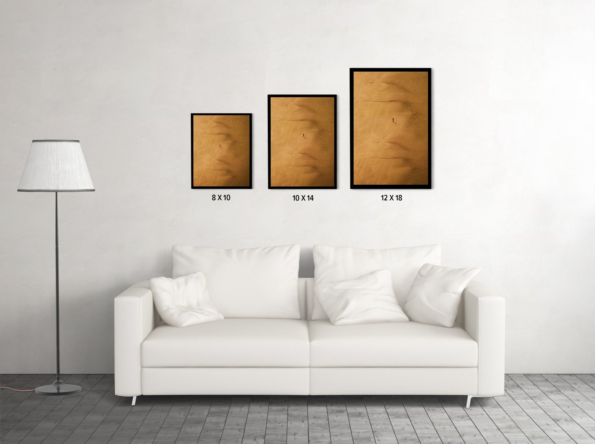Rann of Kutch Abstract Minimalist, Gujarat - Wall Photo Frame by Jeet Khagram