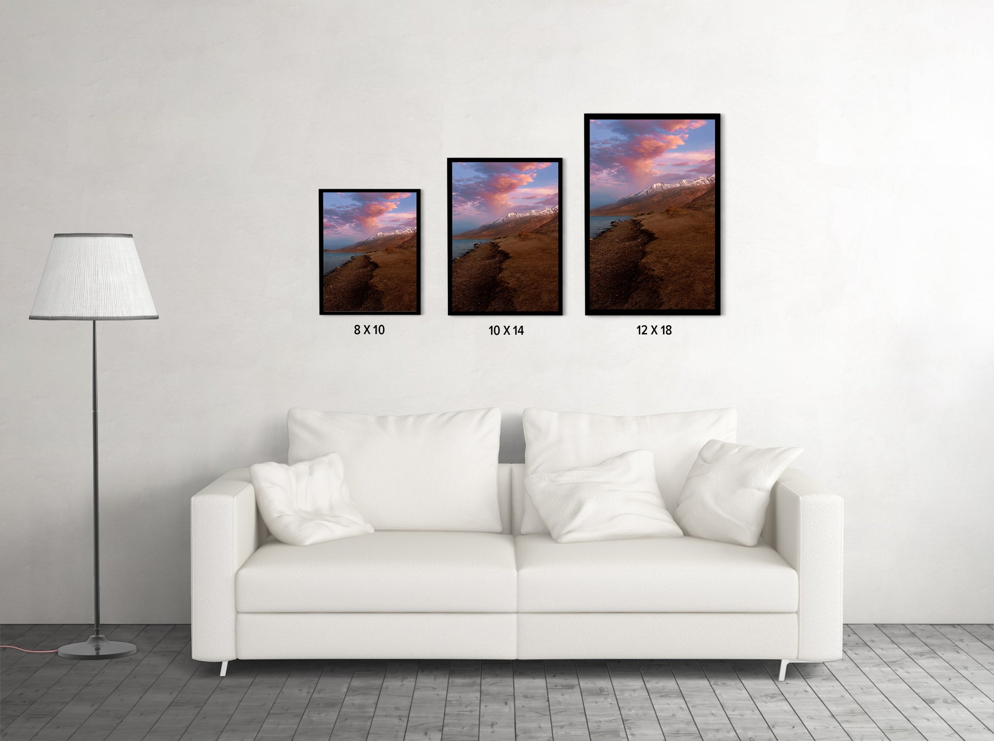 Pastel Sunset at Pangong Tso, Ladakh - Wall Photo Frame by Jeet Khagram