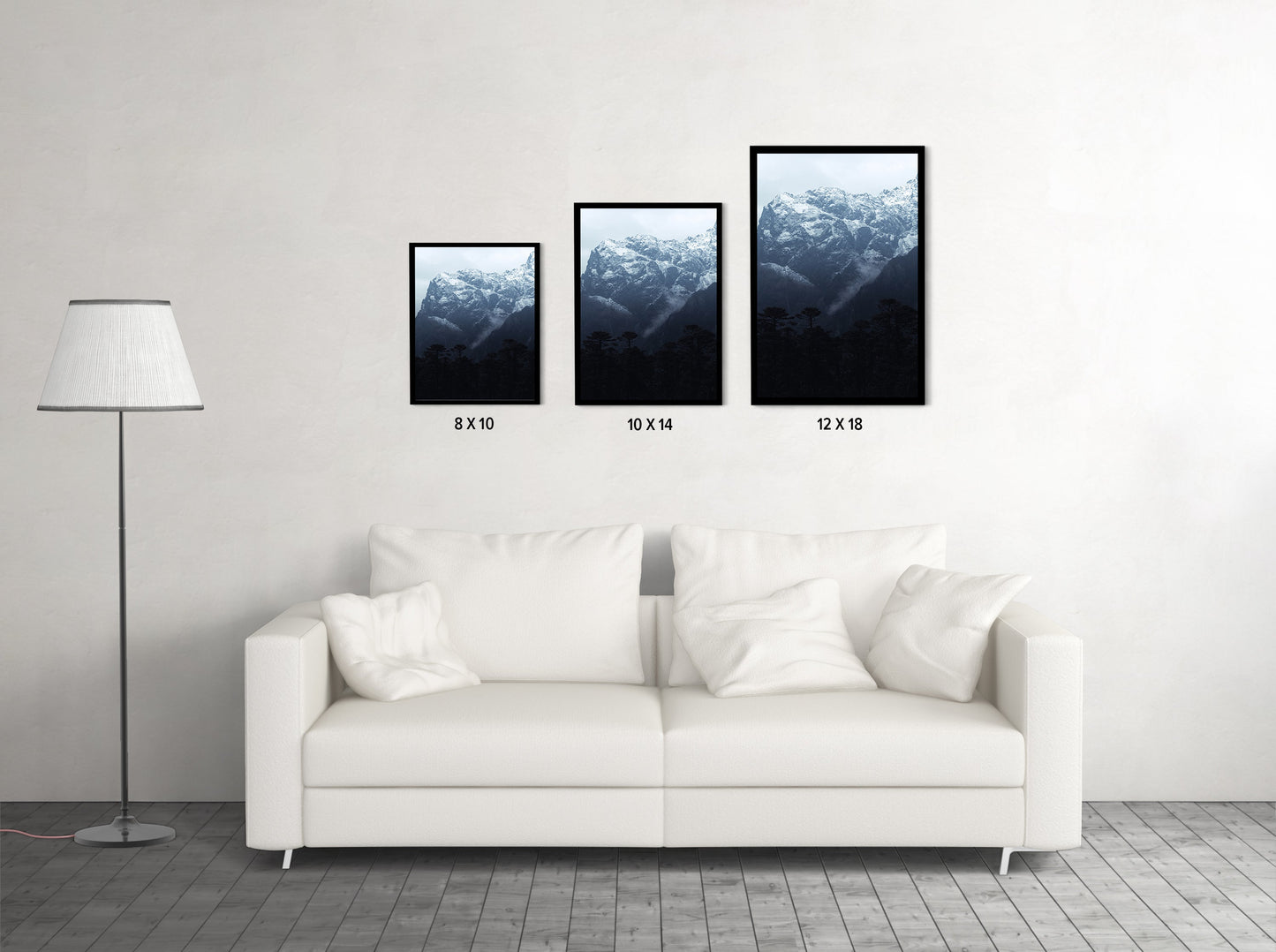 The Dark Forest & the Snow Giant Himalayan Night Photography - Wall Photo Frame by Jeet Khagram