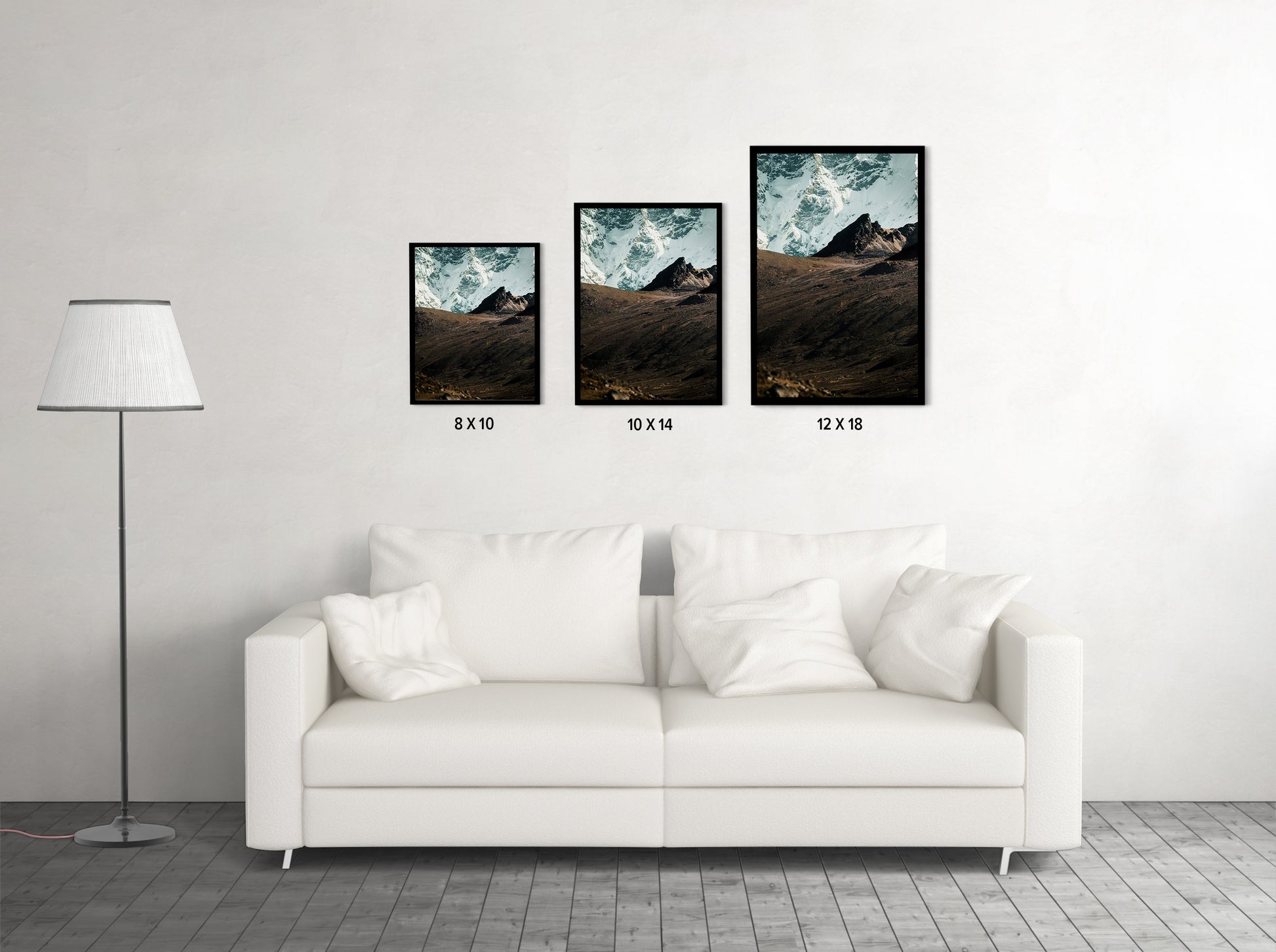 In the Shadow of Giants: Himalayan Glacier Wall - Wall Photo Frame by Jeet Khagram