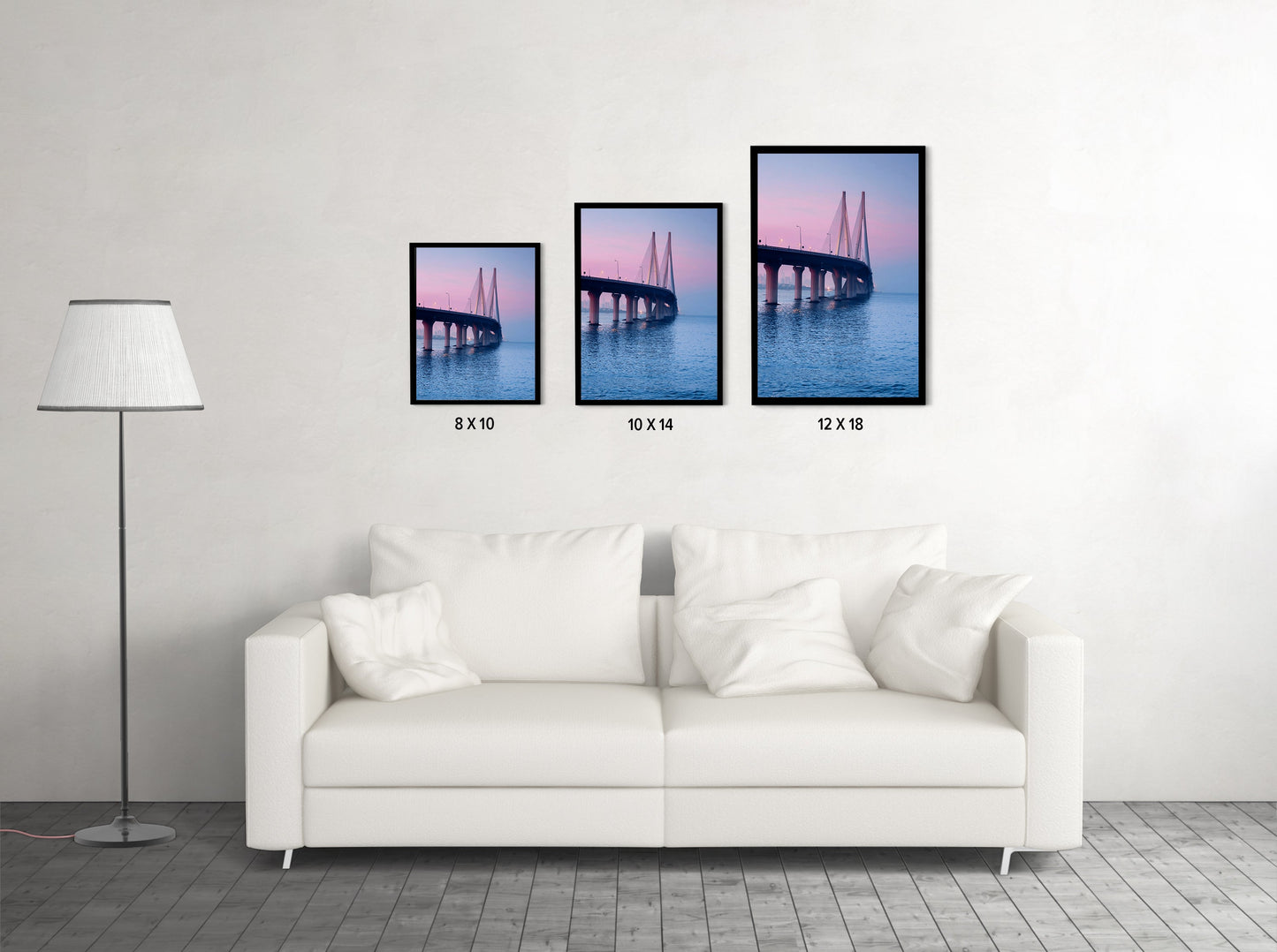 Bandra-Worli Sea Link at Twilight - Wall Photo Frame by Jeet Khagram