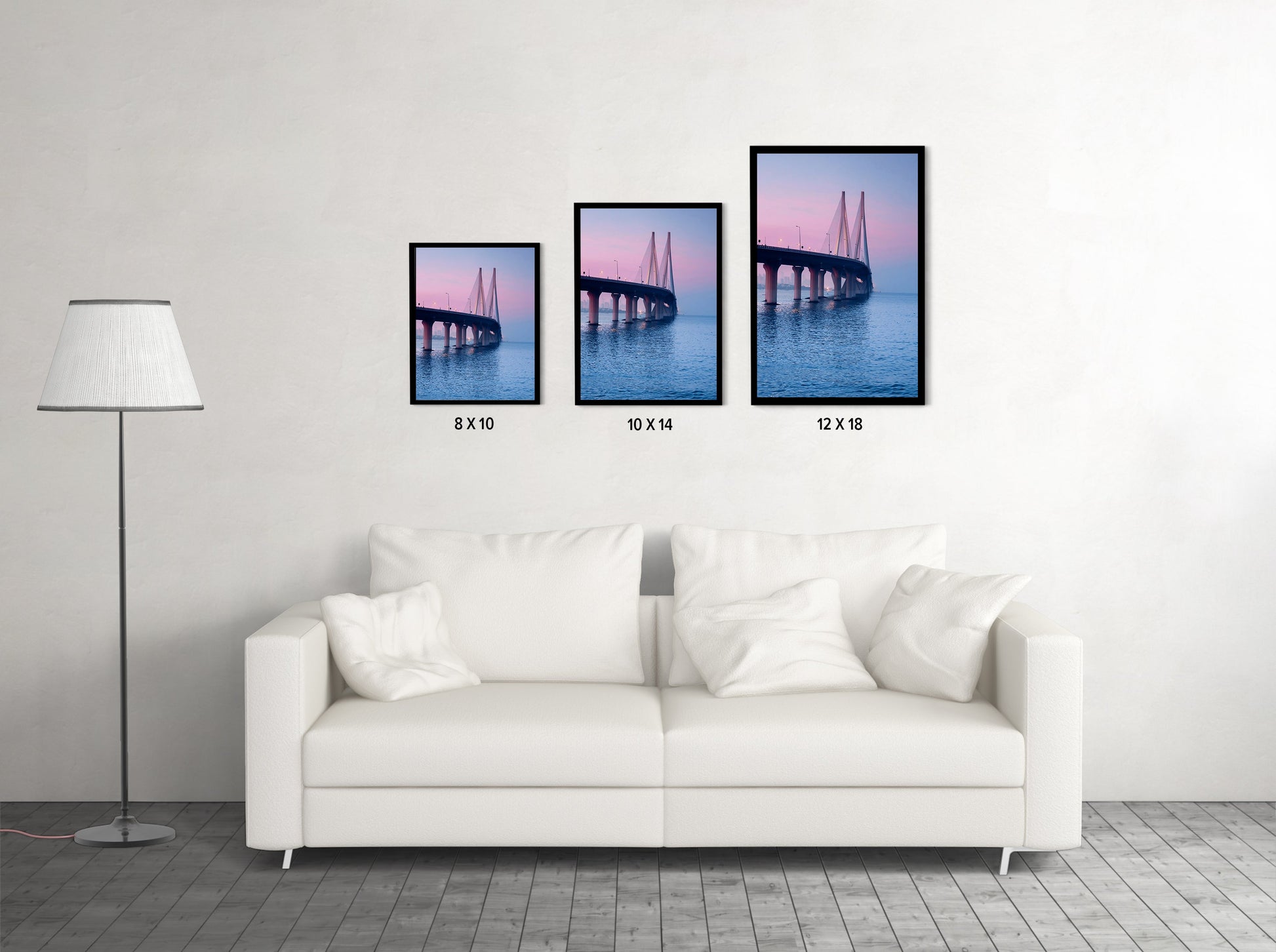 Bandra-Worli Sea Link at Twilight - Wall Photo Frame by Jeet Khagram