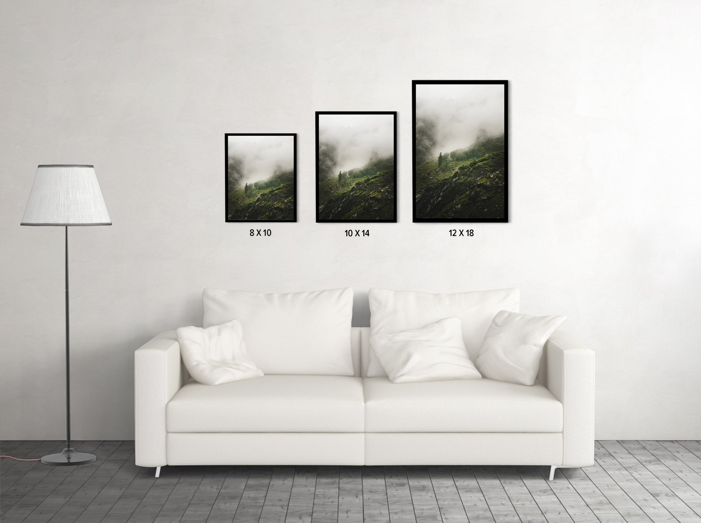Morning Mist Over the Woods, Hampta Pass - Wall Photo Frame by Jeet Khagram
